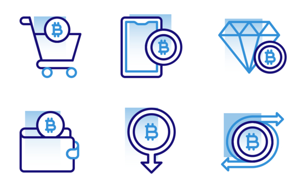 bitcoin cryptocurrency shape colors