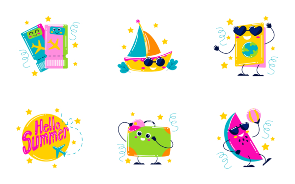 summer holiday sticker summer holiday sticker