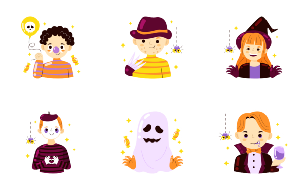 halloween costume sticker
