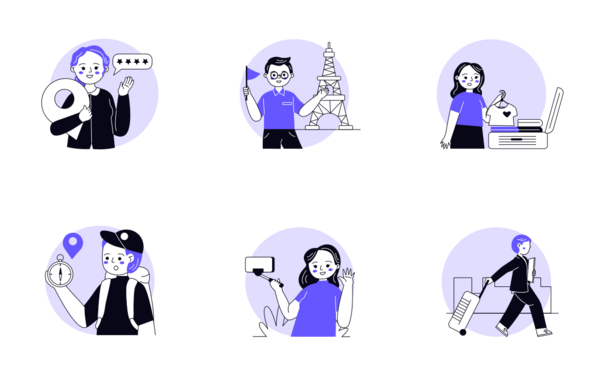 akura  travel illustration