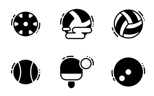 sports balls  glyph 64 px