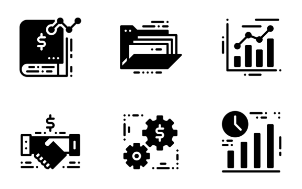 business solution glyph business solution glyph