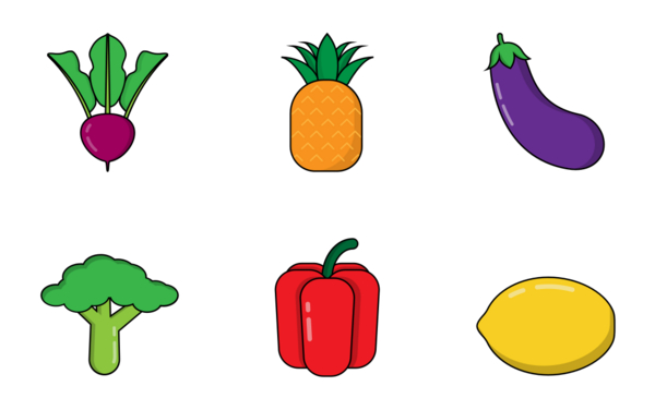 fruit and vegetable  color