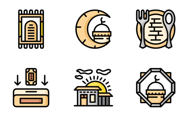 ramadhan and islam fill line ramadhan and islam fill line