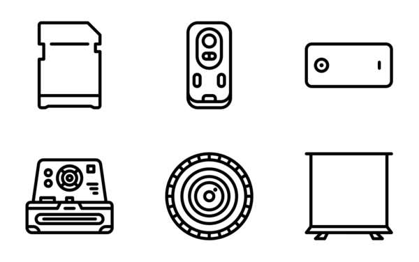 profesional camera outline