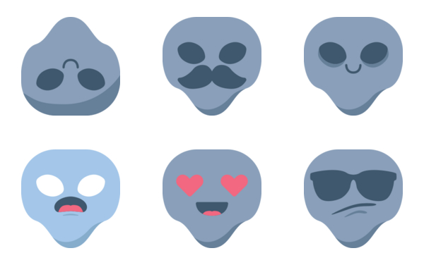 hana emojis alien edition