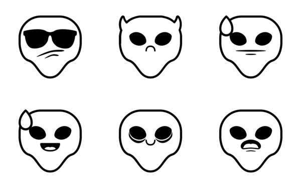 hana emojis alien edition line