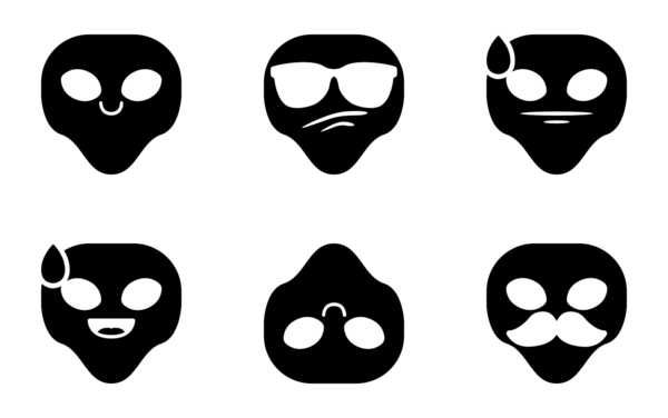 hana emojis alien edition glyph