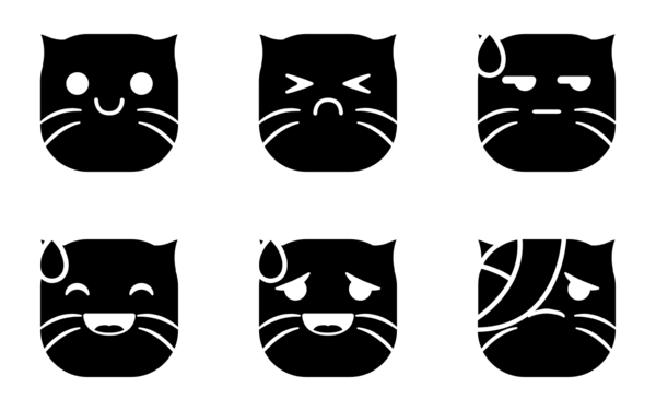 hana emojis cat edition glyph