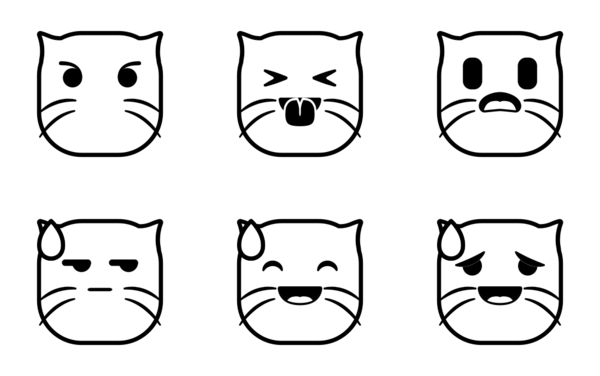 hana emojis cat edition line hana emojis cat edition line