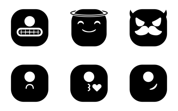 Hana emojis glyph ii Hana emojis glyph ii