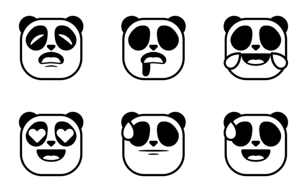 hana emojis panda edition line