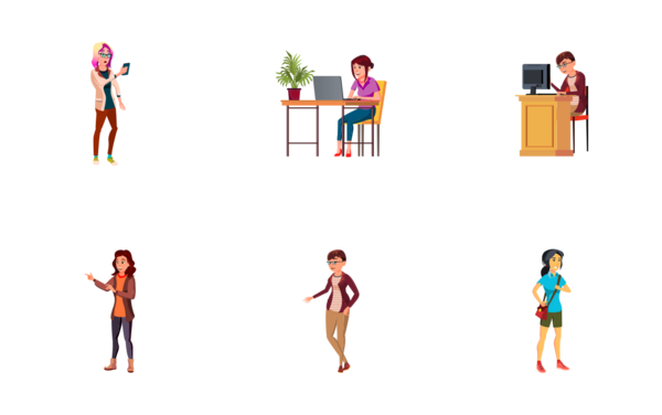 business woman character