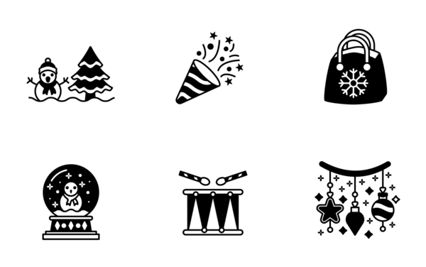 christmas  glyph christmas  glyph