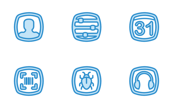 user interface  filled outline