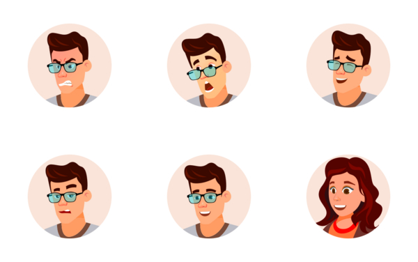 business people face avatar