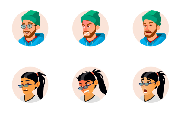 business people face avatar