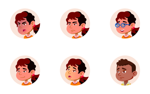 Kid people face avatar