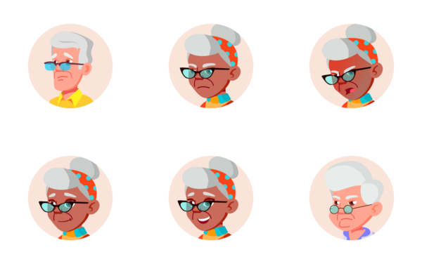 old people face avatar