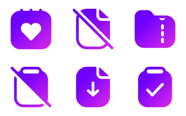 Files and folder gradient fill Files and folder gradient fill