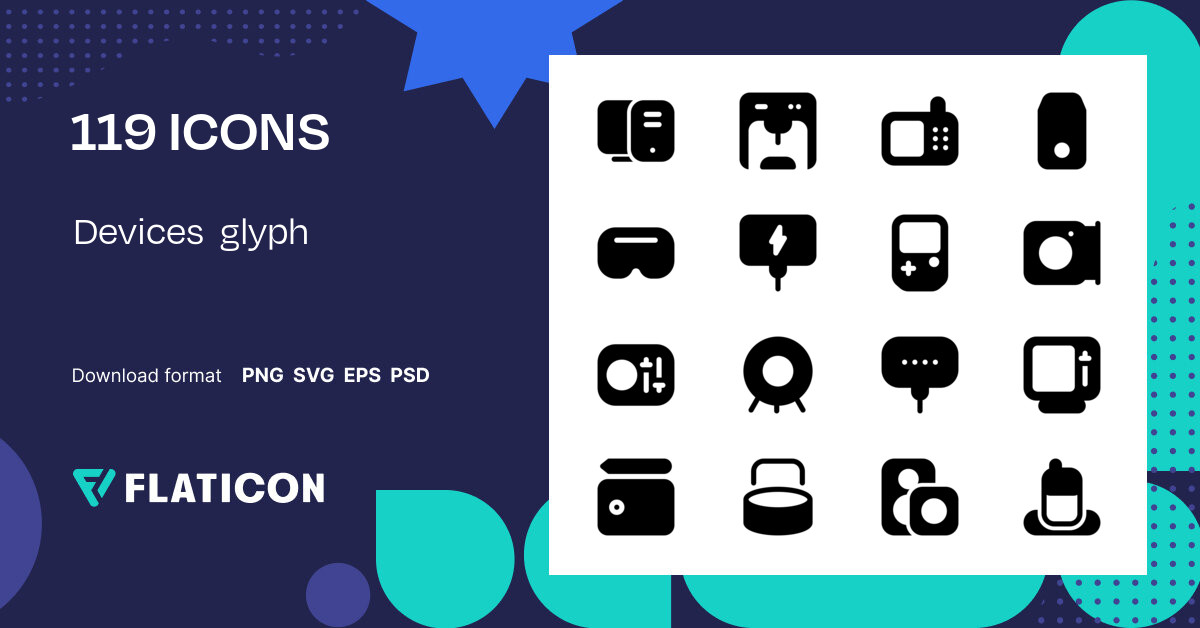 Devices Glyph Icon Pack Svg Icons