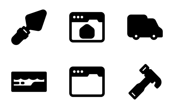 real estate development glyph real estate development glyph
