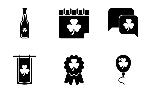 st patricks day  glyph