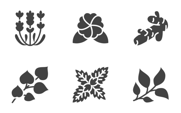 medicinal herbs glyph medicinal herbs glyph