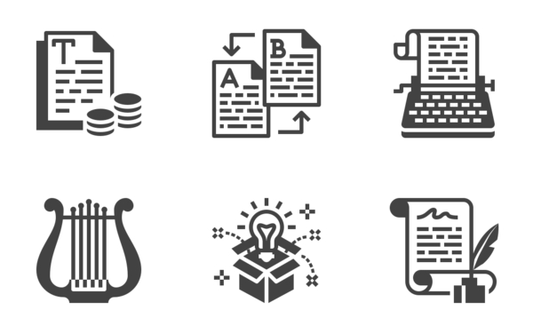 copywriting creative  glyph