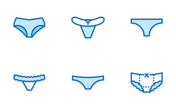 lingerie panties  blue line