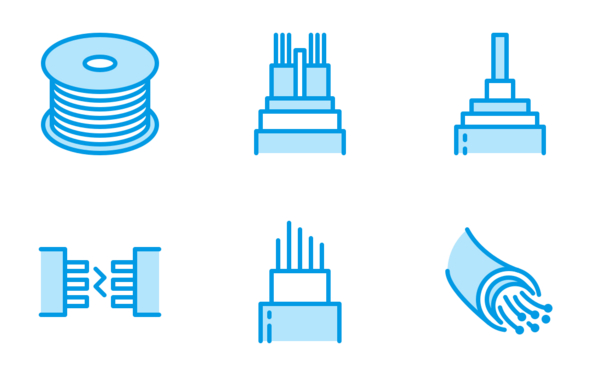 optical fiber  blue line