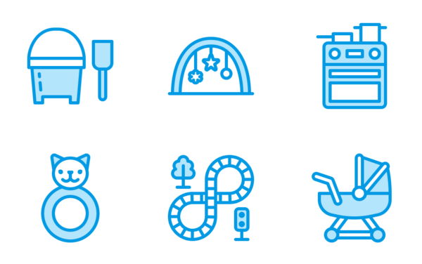 baby toys  blue line