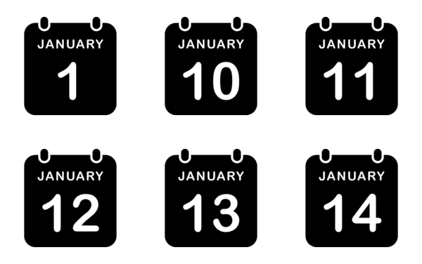 january calendar