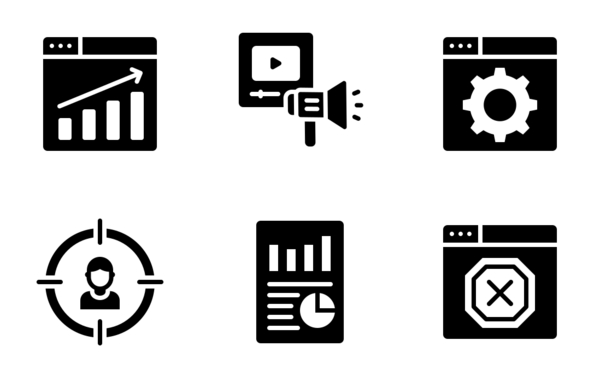 digital marketing glyph