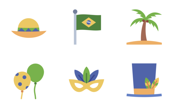 Brazil carnival flat