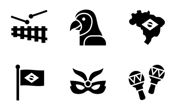 brazil carnival glyph brazil carnival glyph