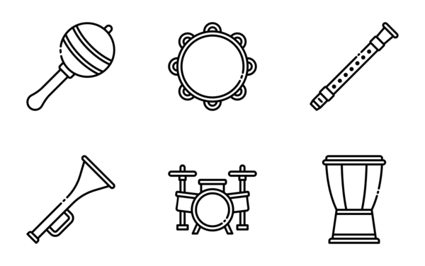 music instrument outline