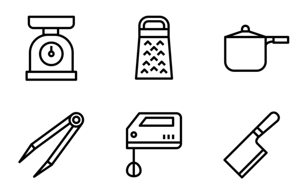 kitchen utensil outline kitchen utensil outline
