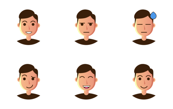 emoticon of avatar man
