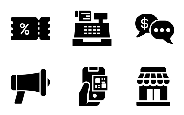 ecommerce glyph ecommerce glyph