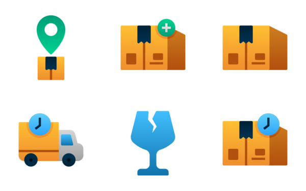 delivery and logistic flat gradient