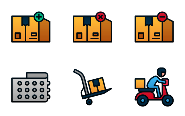 delivery and logistic filled line gradient