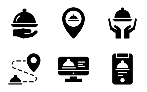 food delivery glyph