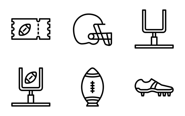 american football outline