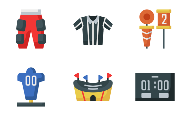 american football flat