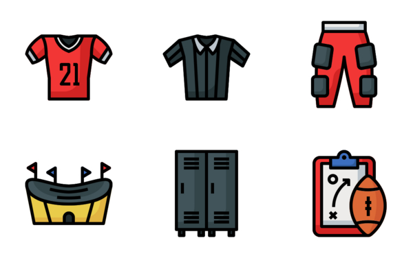 American football filled line American football filled line