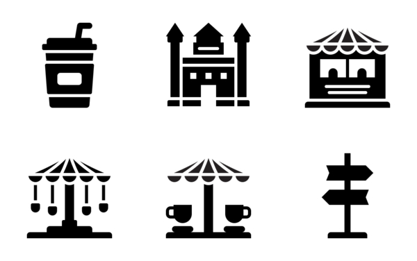 amusement park glyph