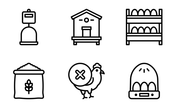 chicken farm outline