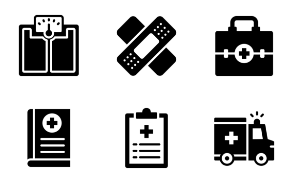 hospital glyph hospital glyph