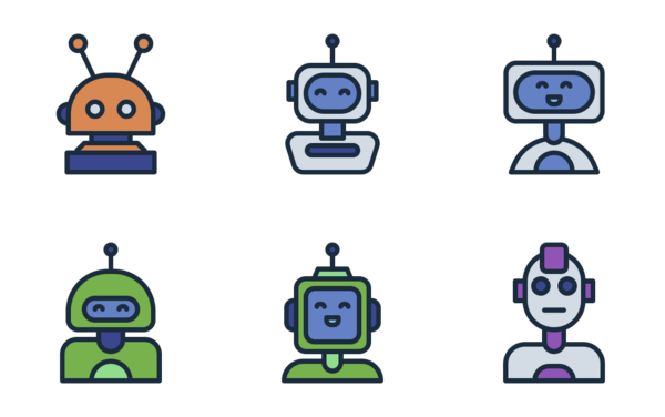 Robot avatar filled line Robot avatar filled line